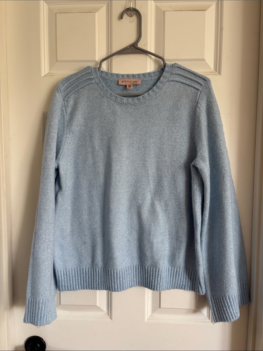 Philosophy Pale Blue Crewneck Knit Sweater